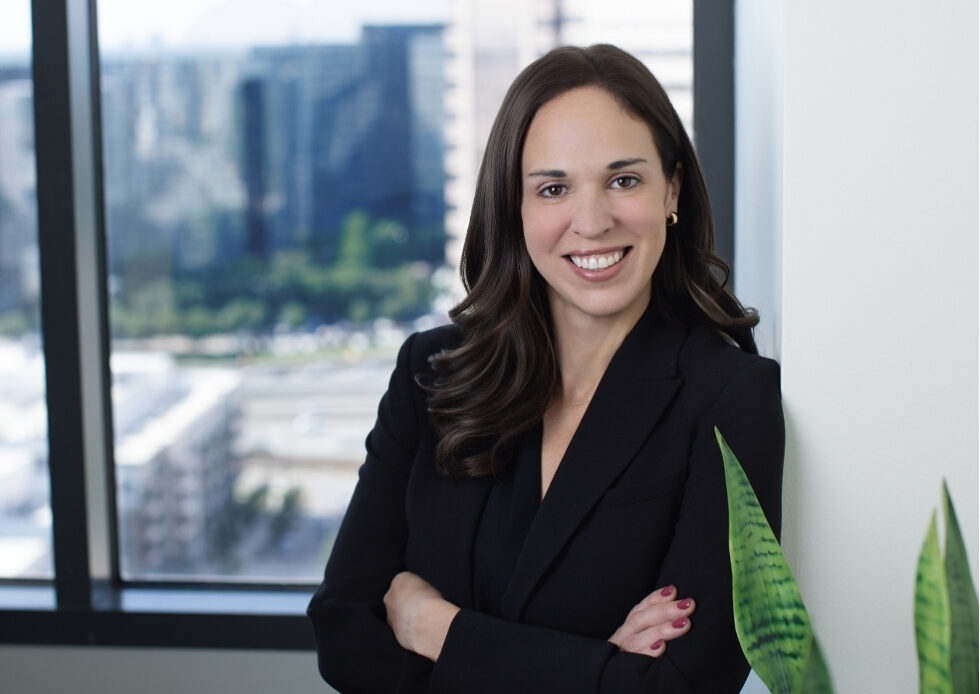 ©Gittings on location executive closeup woman portrait by the office window