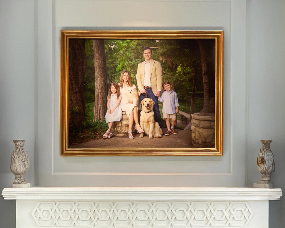 ©Gittings_Family_Pet_Portrait_Above_Mantle