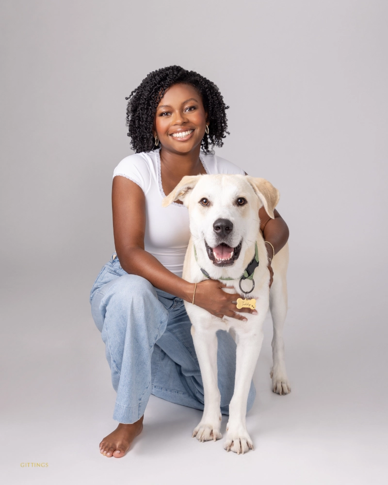 ©Gittings_studio_nouveau_pet_portrait_woman_with_dog