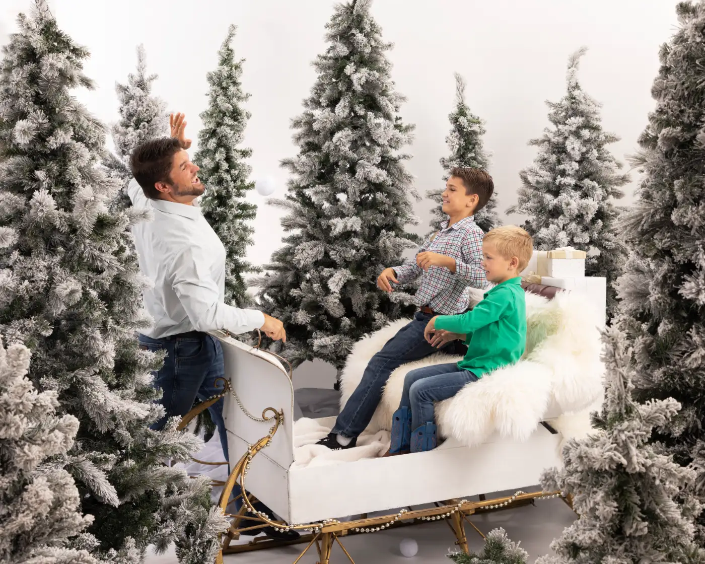 ©Gittings Enchanted Sleigh Fun Snowball Fight